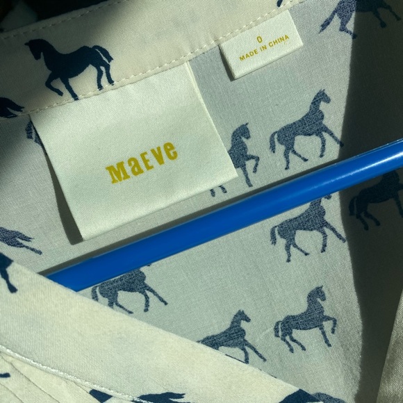 Maeve Horse Button Up from Anthropologie - Picture 5 of 7
